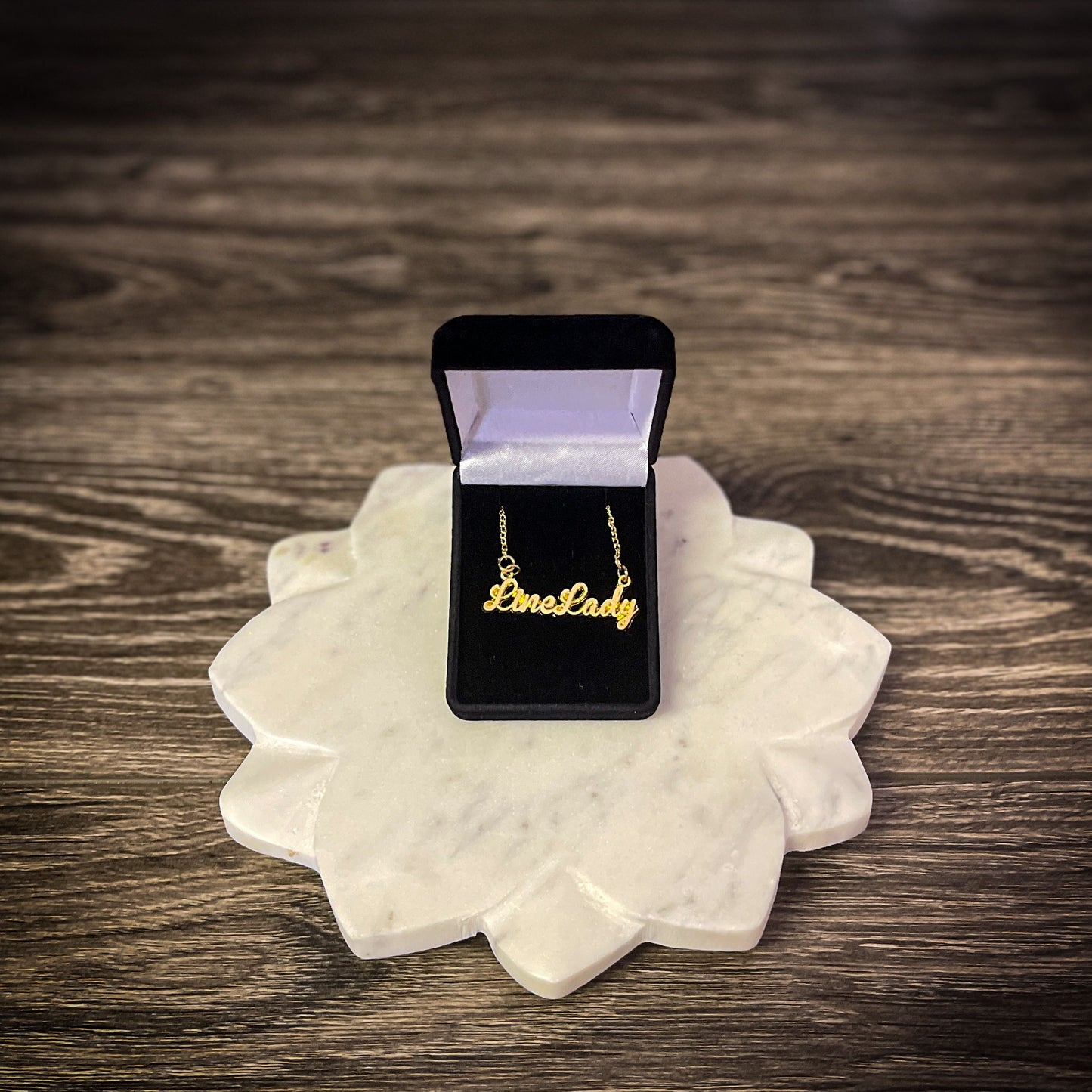 LineLady Cursive Necklace