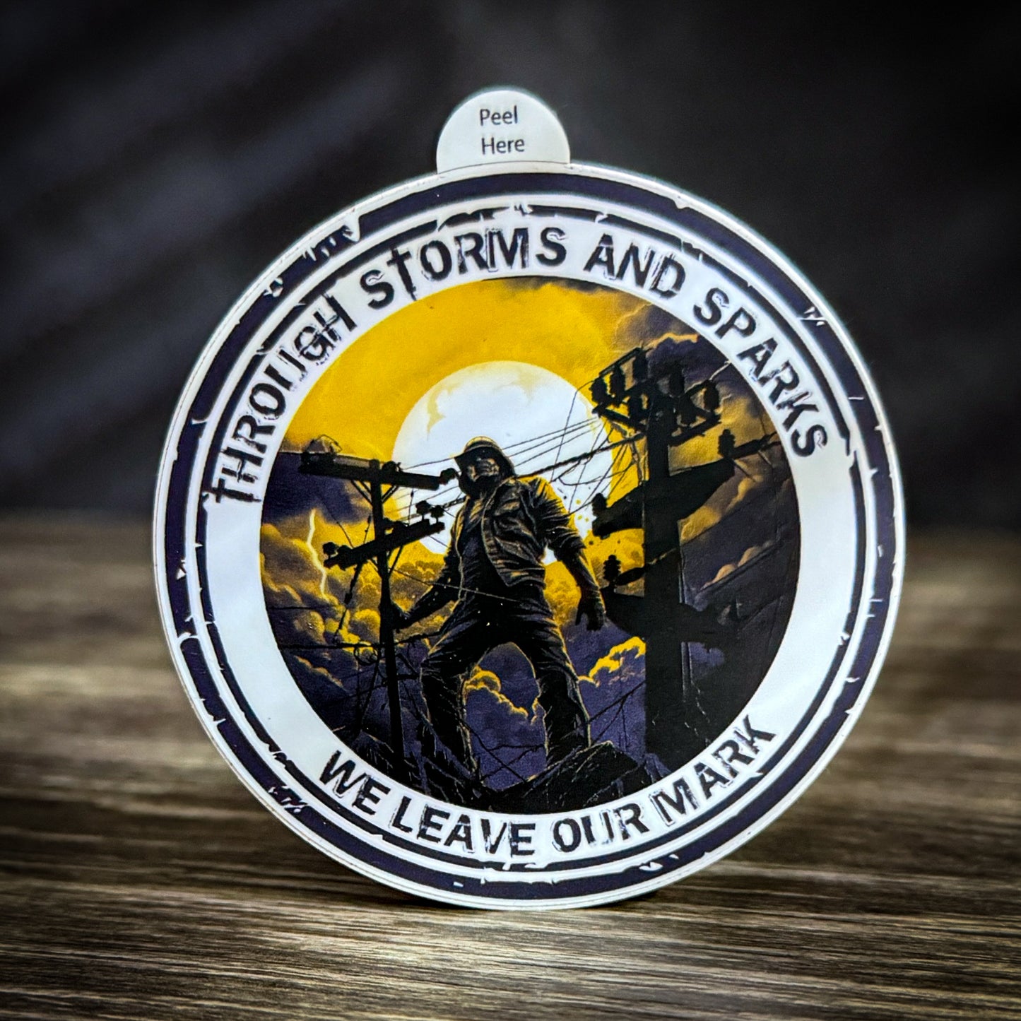 Through Storms and Sparks Stickers