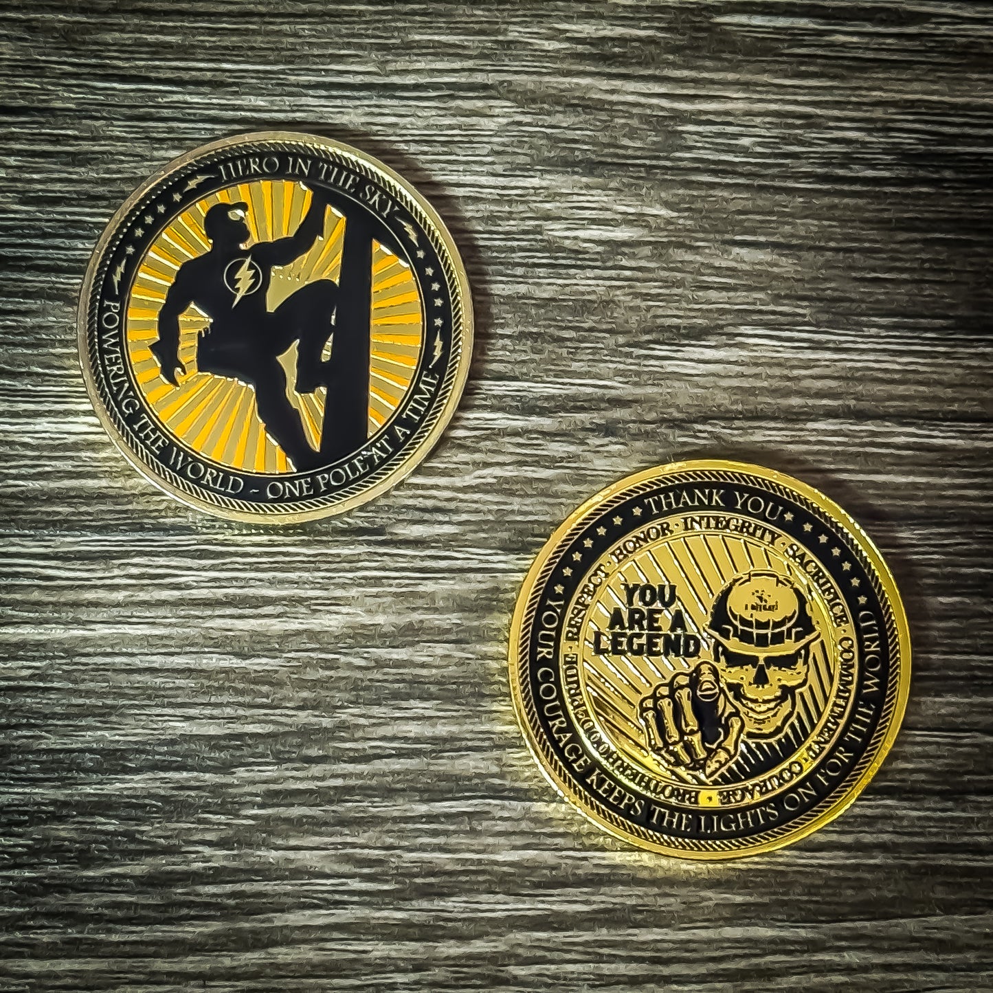 YOU ARE A LEGEND LineMan Challenge Coin