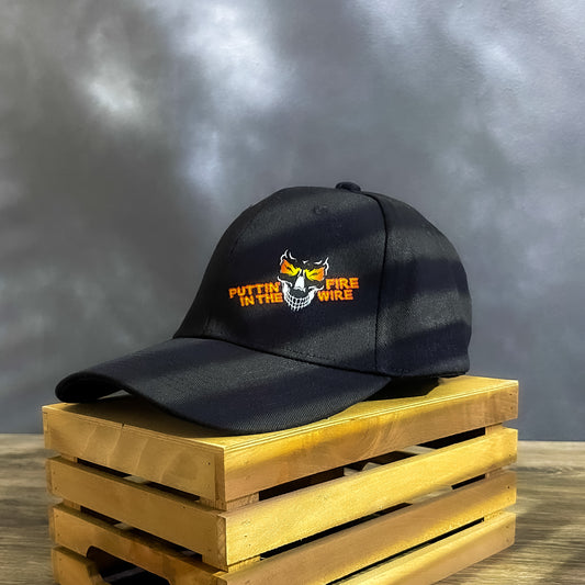 "Puttin' Fire In The Wire" Skull LineMan Hat