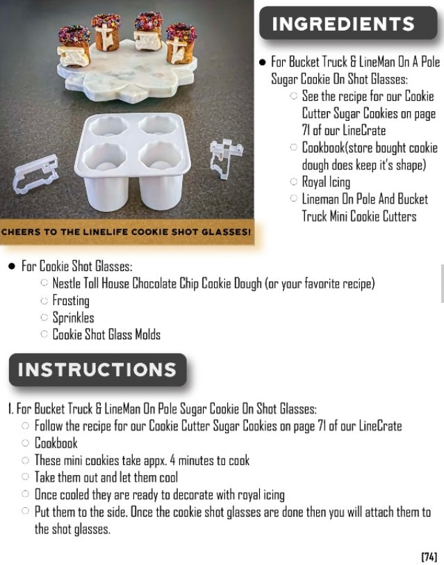 "Storm Therapy" Baking Essentials - Cookie Shot Glass Molds - Baking Spatulas Set - Strainer