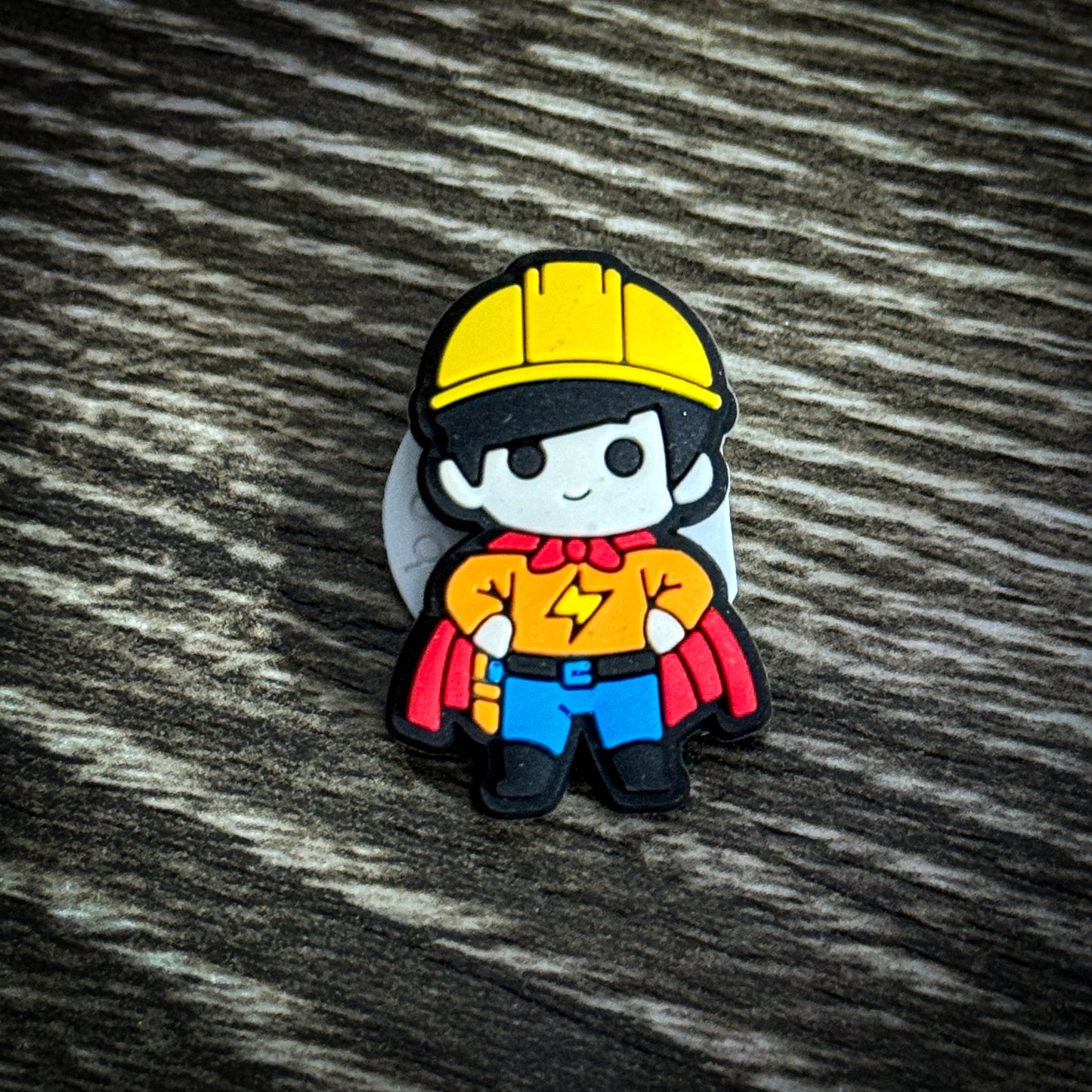 LineKid & Blue Collar Hero charms to put on crocs, hats, clothes, etc.