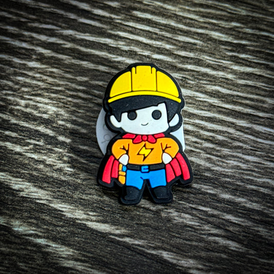 LineKid & Blue Collar Hero charms to put on crocs, hats, clothes, etc.