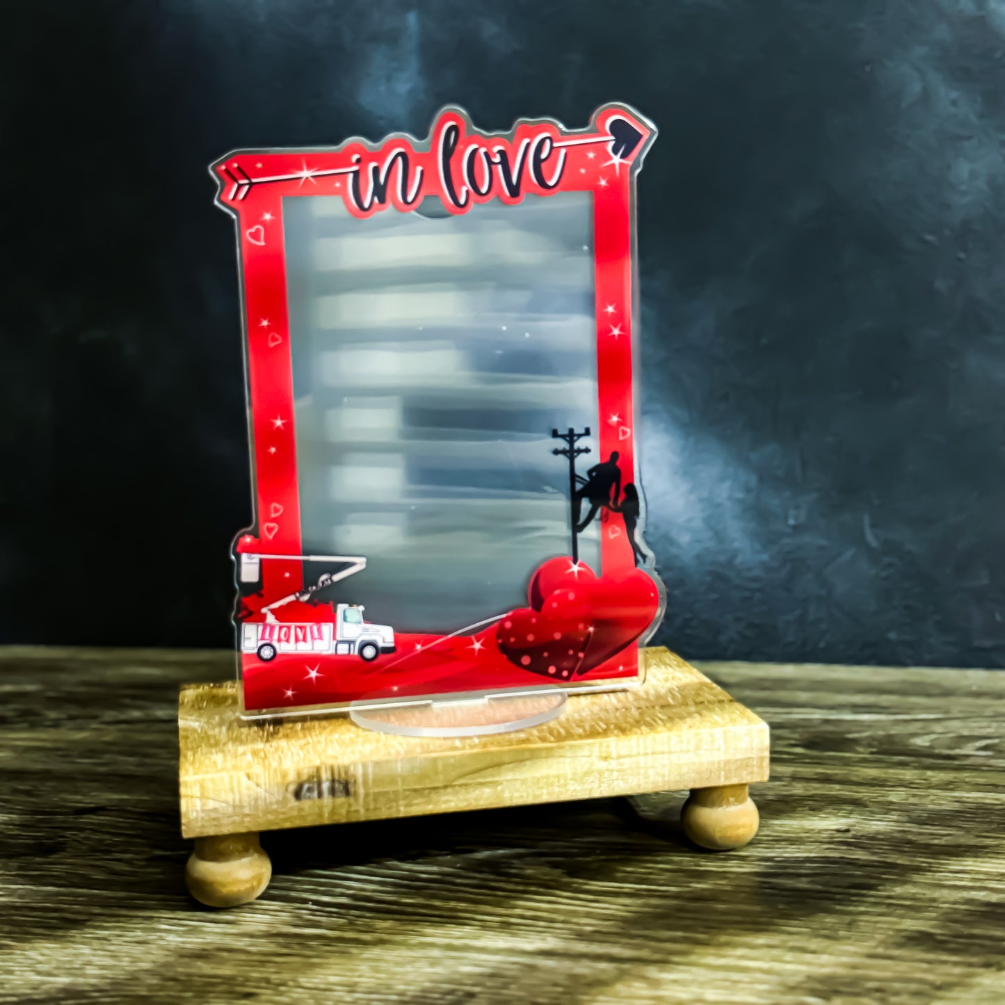 Just A LineMan & LineLady "In Love" Picture Frame