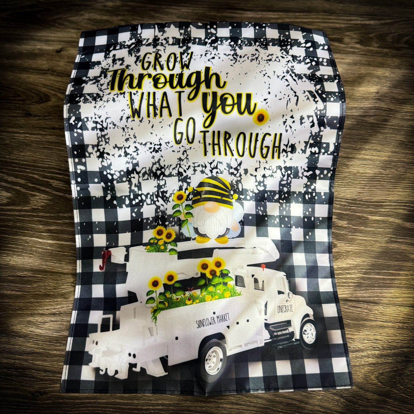 "Grow Through What You Go Through" Garden Flag