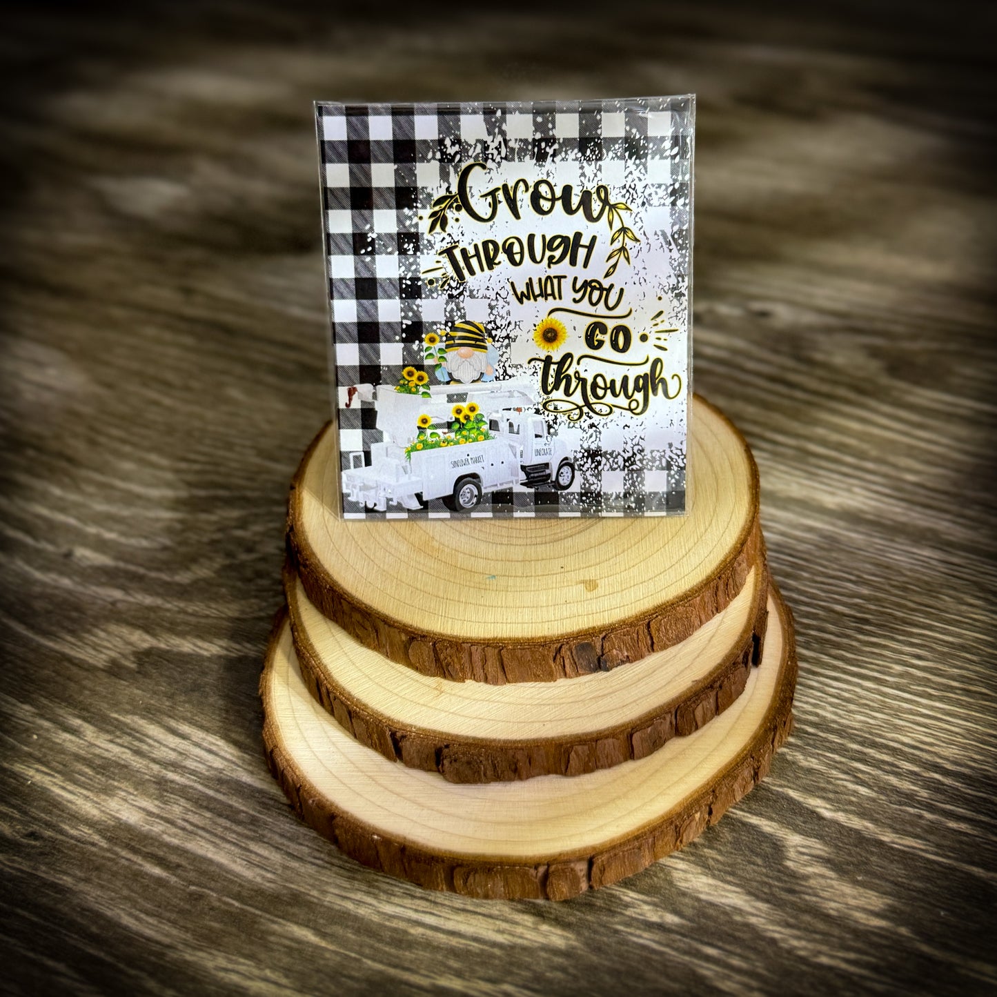 "Grow Through What You Go Through" Sunflower Seed Packet