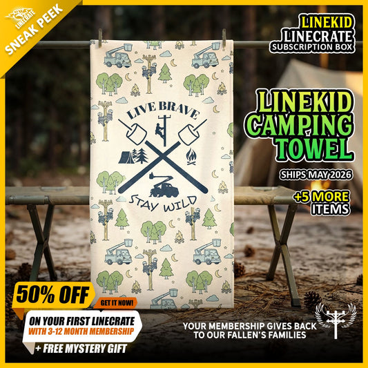 LINEKID LINECRATE SUBSCRIPTION BOX - Sneak peek - LineKid Camping Towel