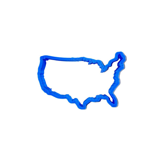 United States Of America USA Map Outline Special Occasion Cookie Cutter - USA Made.