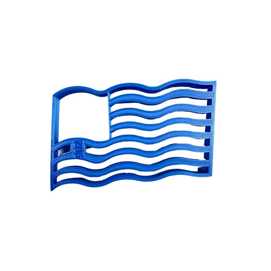 Waving American Flag USA United States Stars Cookie Cutter - USA Made.