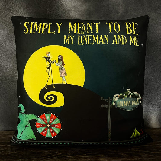 Nightmare Before Christmas Pillow Cover