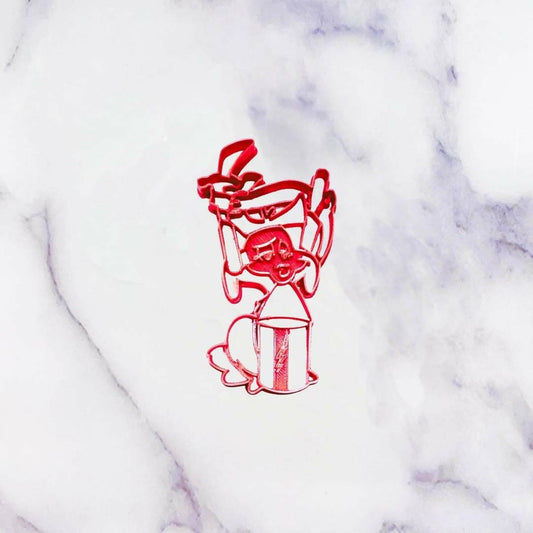 LinePup Ready for Work Grinch theme cookie cutter marble background