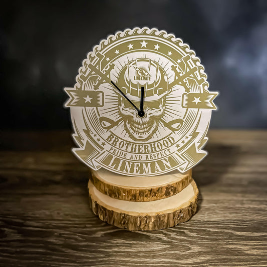 Lineman wall clock Brotherhood
