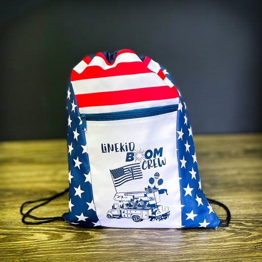 LineKid BOOM Crew Drawstring Backpack