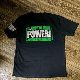 Lucky To Have Power - Thank My Lineman LineKid Shirt