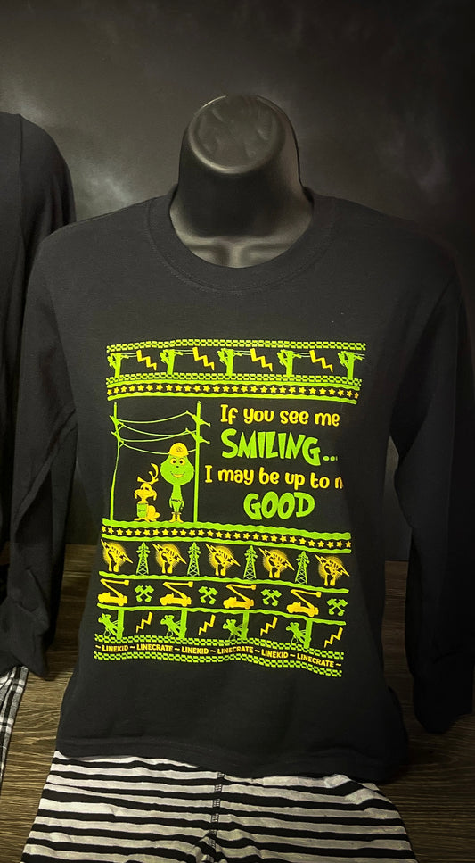 LineKid Grinch Christmas Loungewear Set