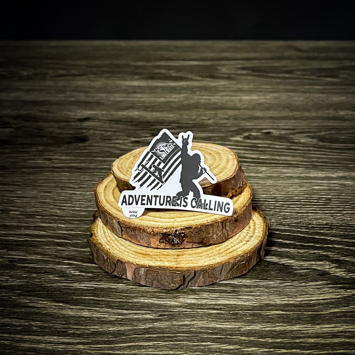 "Adventure Is Calling" Bigfoot Sticker