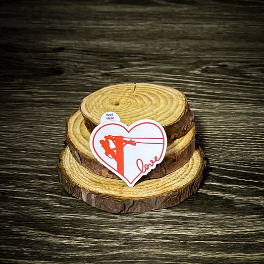 Lineman Love Sticker