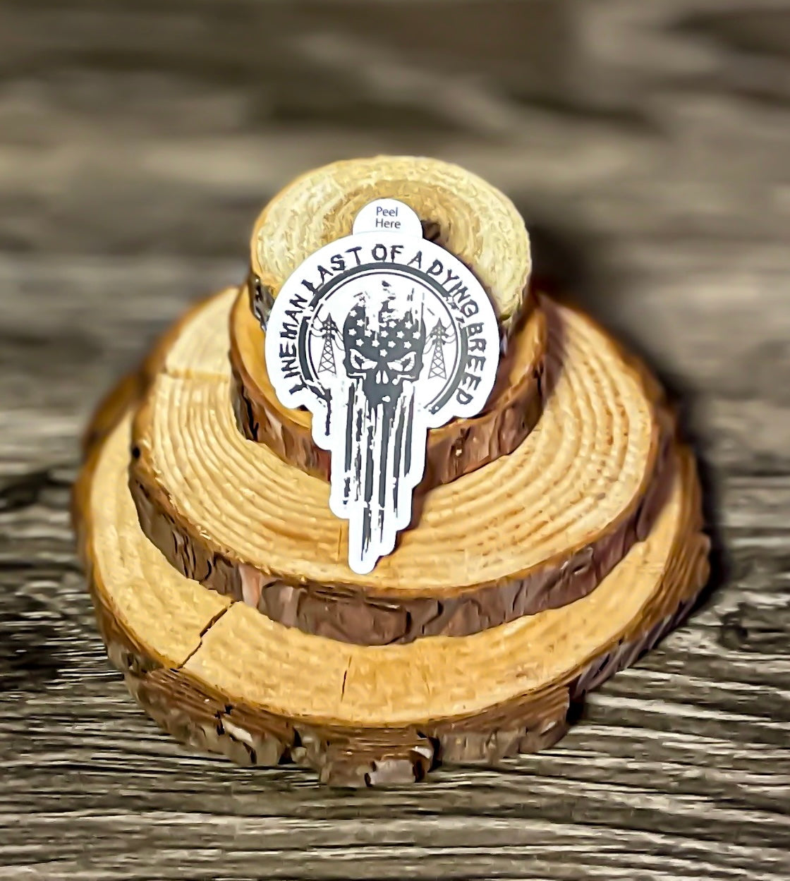 Lineman Last Of A Dying Breed Hard Hat Sticker