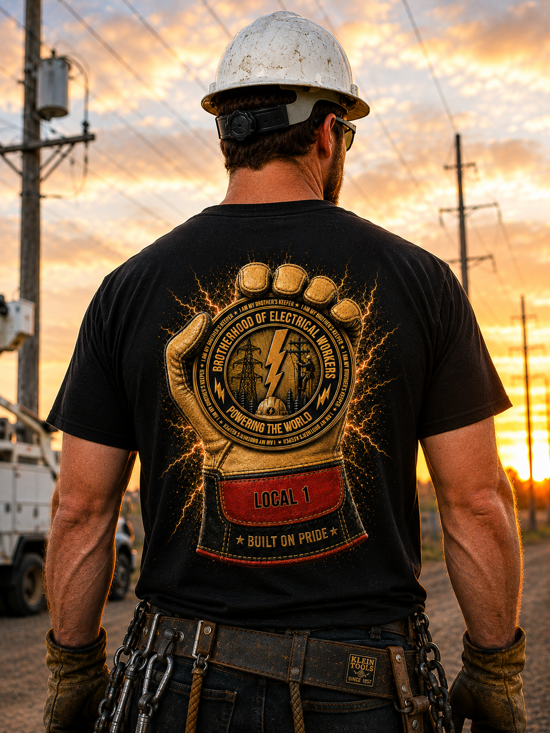 Brotherhood of Electrical Workers – Powering the World T-Shirt