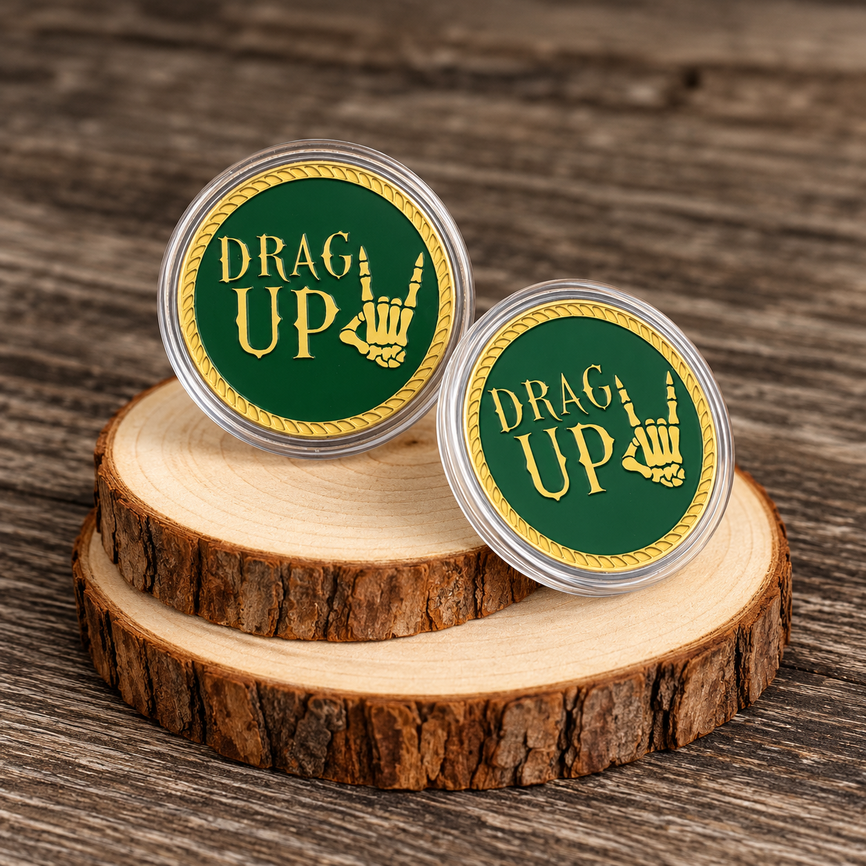 Drag Up or Drag Up Prank Challenge Coin
