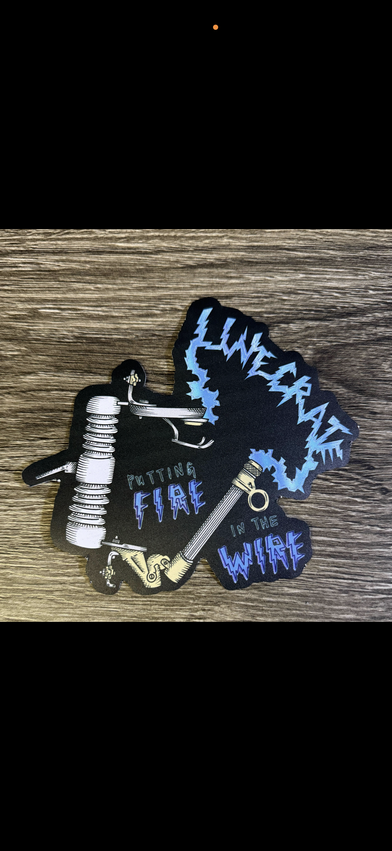 Putting Fire In The Wire Lineman Car Decal
