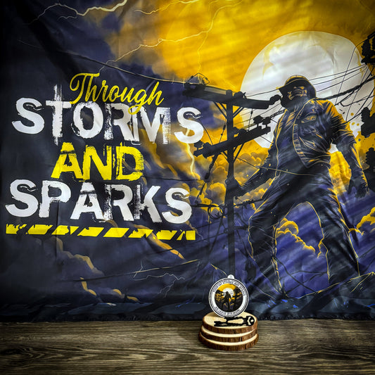 Through Storms and Sparks-Flag, Sticker & Multi-Tool Set