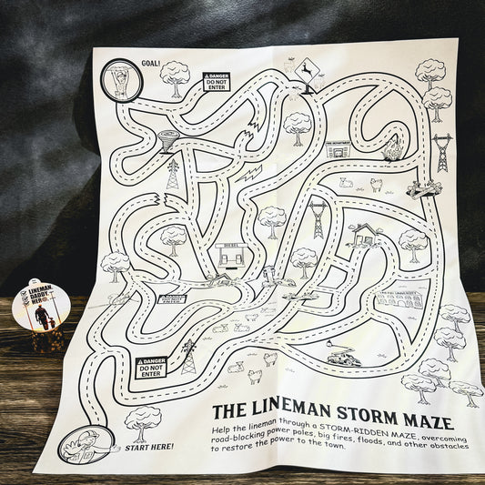 LineMan Storm Coloring Maze Set