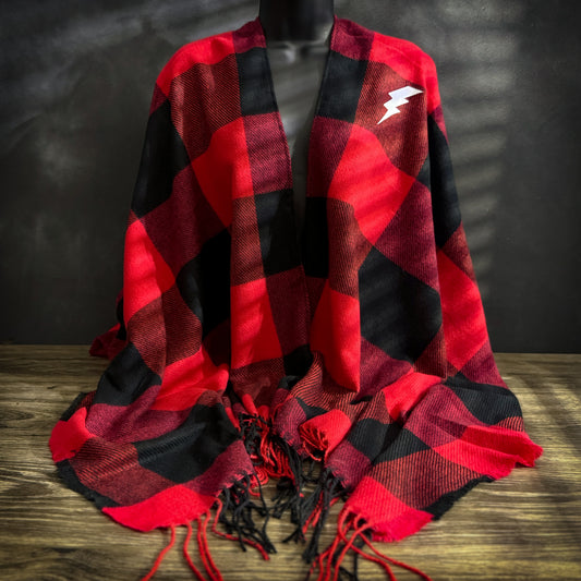 LineBabe Buffalo Plaid Wrap