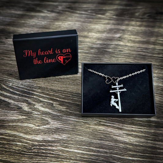 My Heart Is On The Line-LineLady Necklace