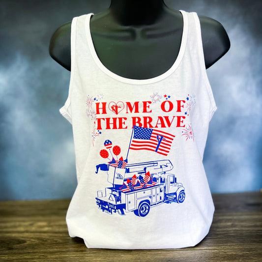 Ladies - Home of the brave Tank tops