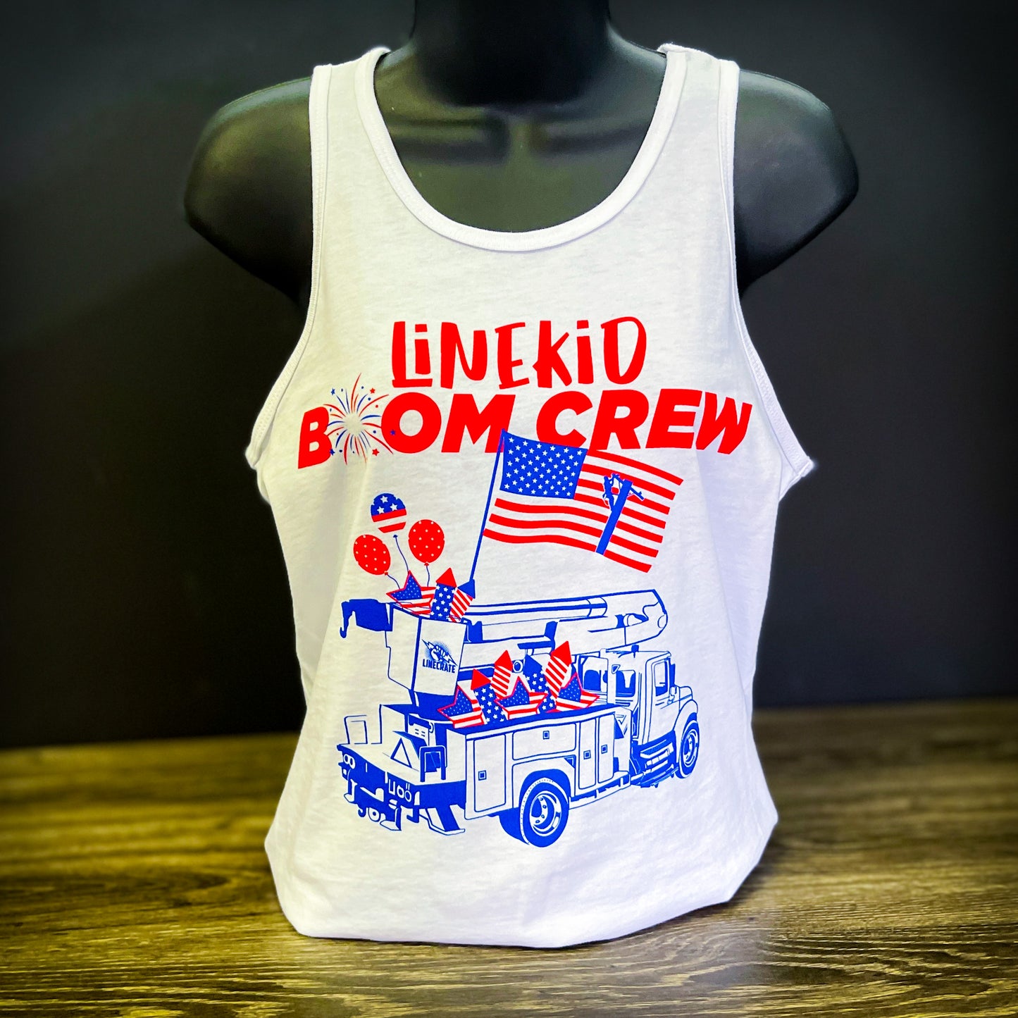 LineKid Boom Crew Tank tops