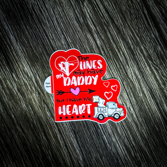 Daddy's Heart Sticker