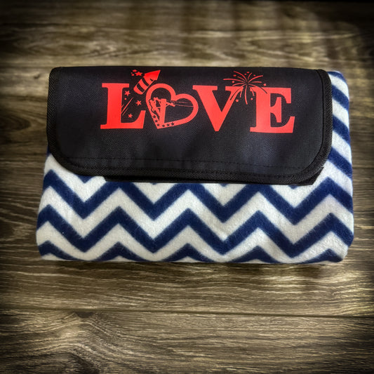 Line Love Picnic Blanket