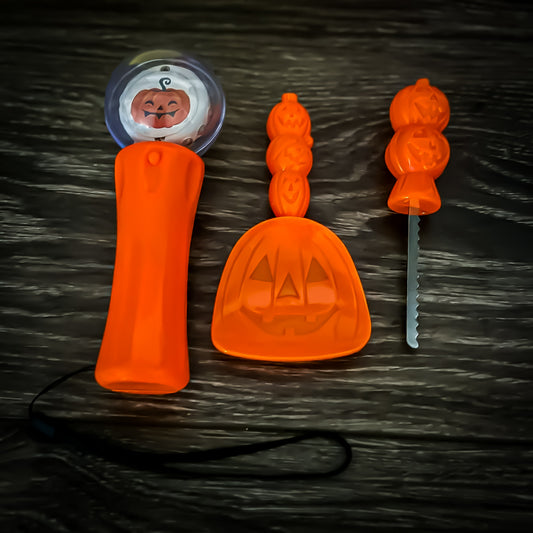 Halloween Light Up Spinner Toy and Pumpkin Carving Kit for LineKids!