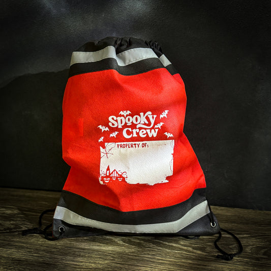 Spooky Crew Drawstring Backpack – Perfect For Trick-Or-Treating