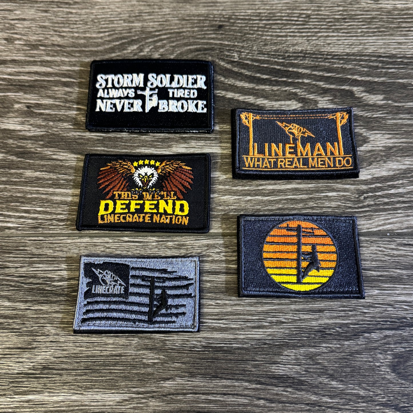 LineMan Tactical Hat with 6 Velcro Patches (Removable & Interchangeable)