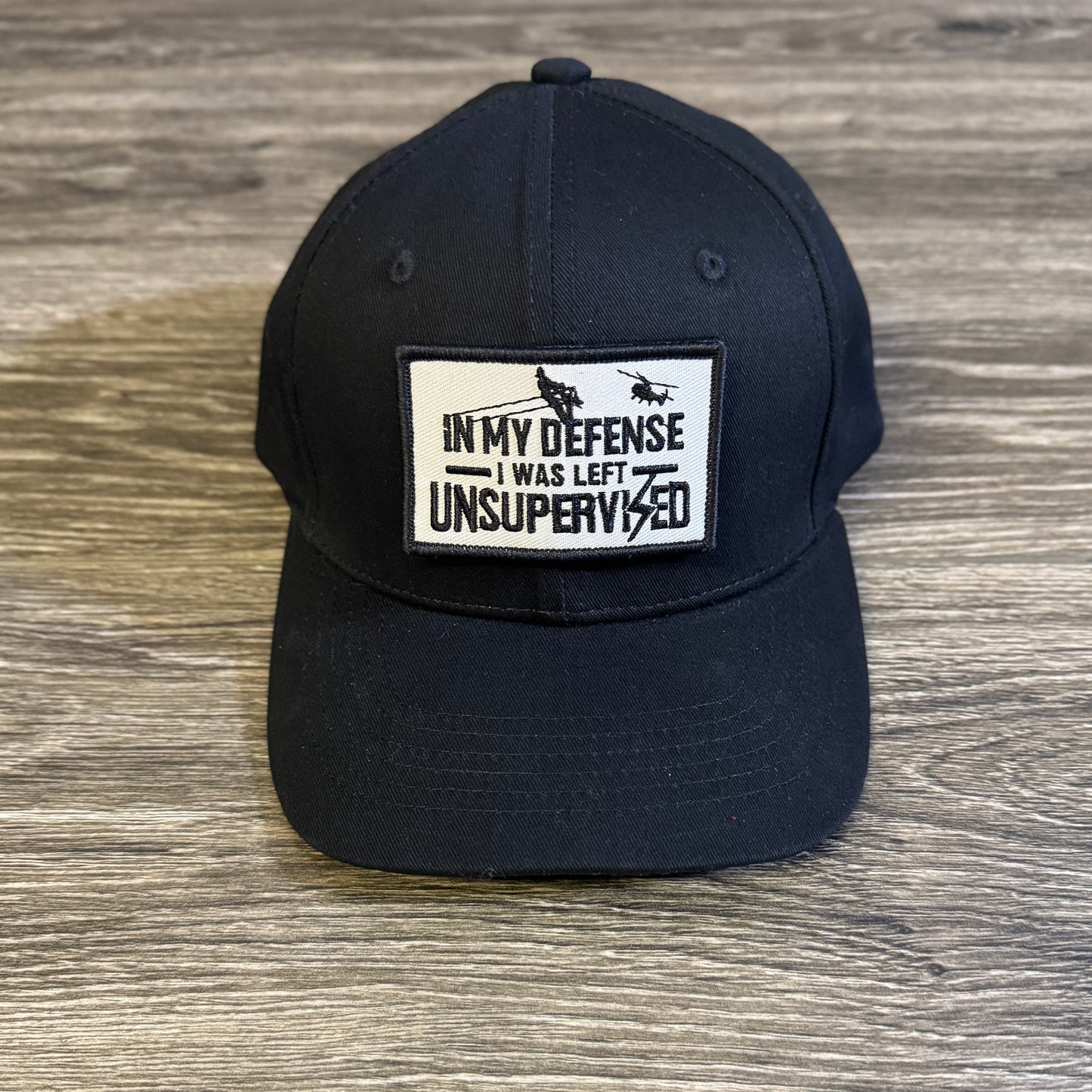 LineMan Tactical Hat with 6 Velcro Patches (Removable & Interchangeable)