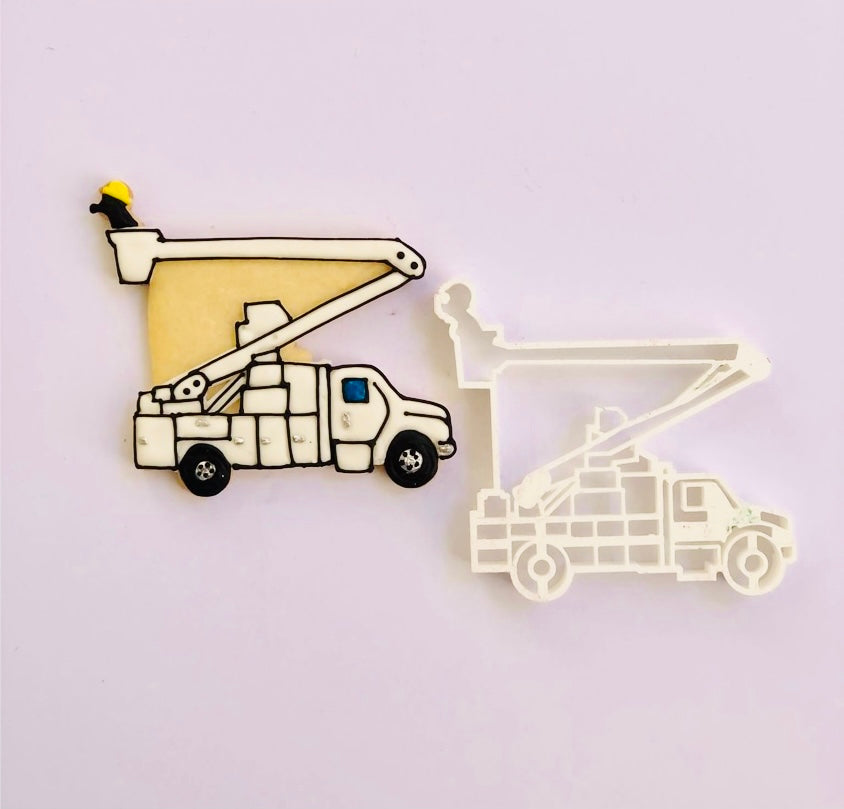 Bucket Truck Icing Example Beside Cookie Cutter
