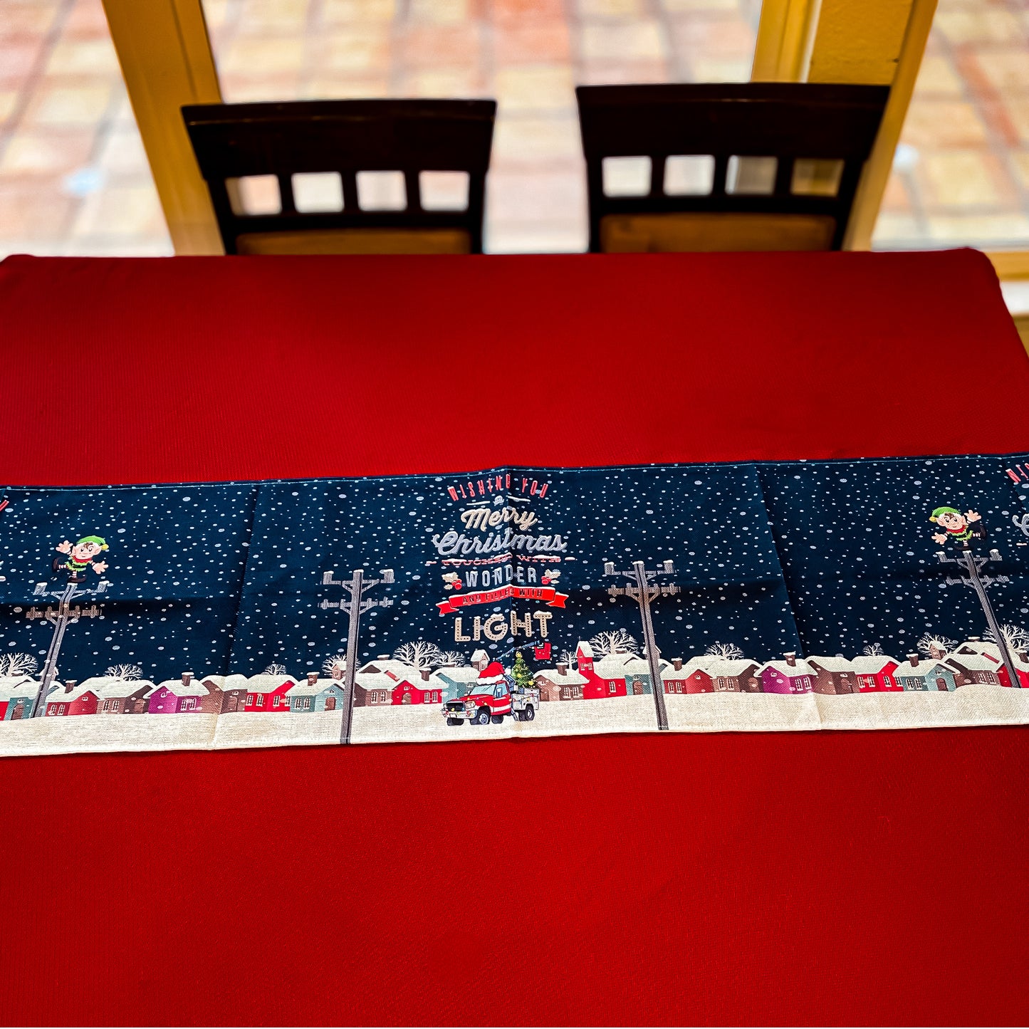 LineLife Elf Christmas Table Runner